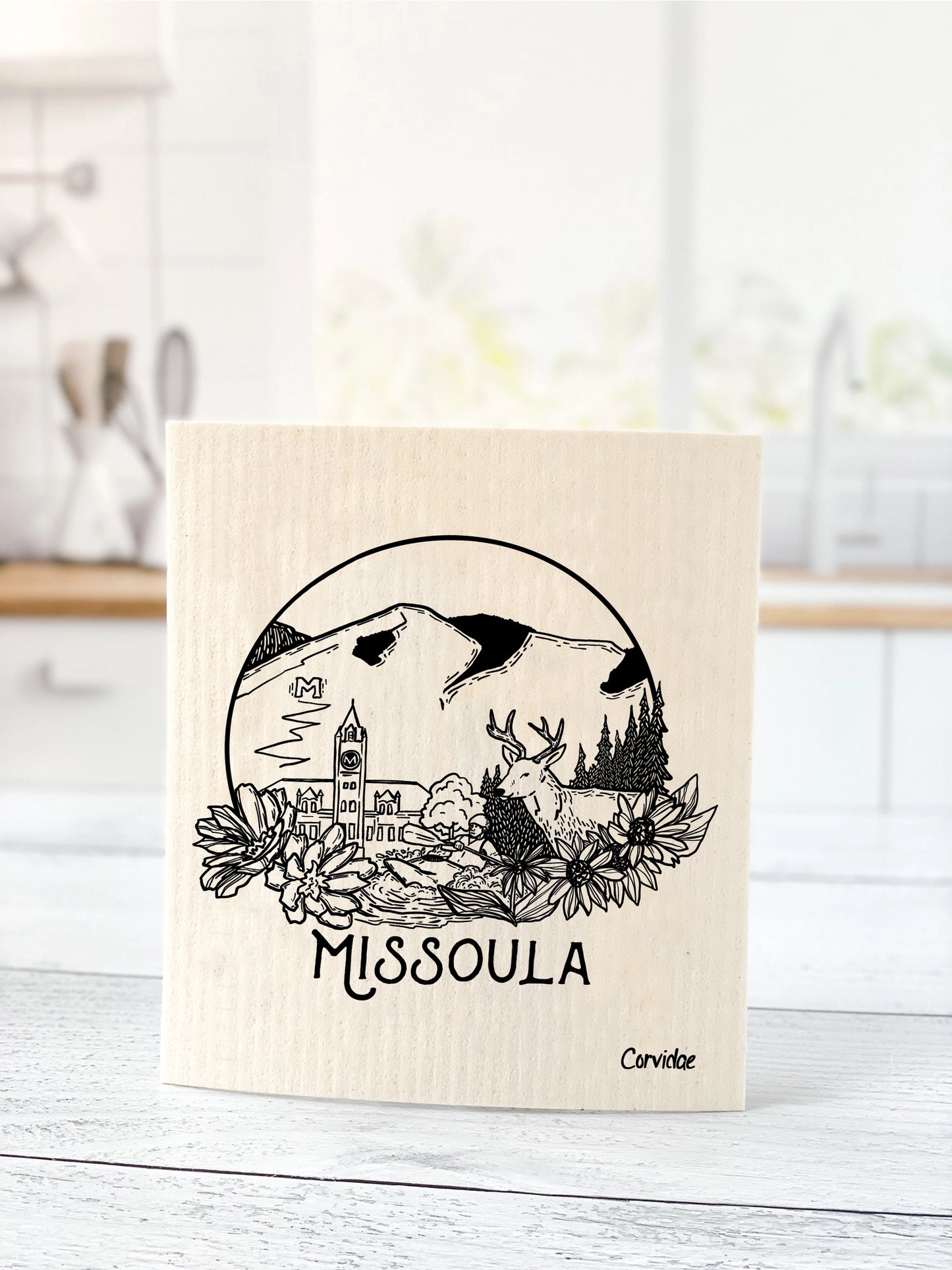 Missoula Montana Swedish Dishcloth