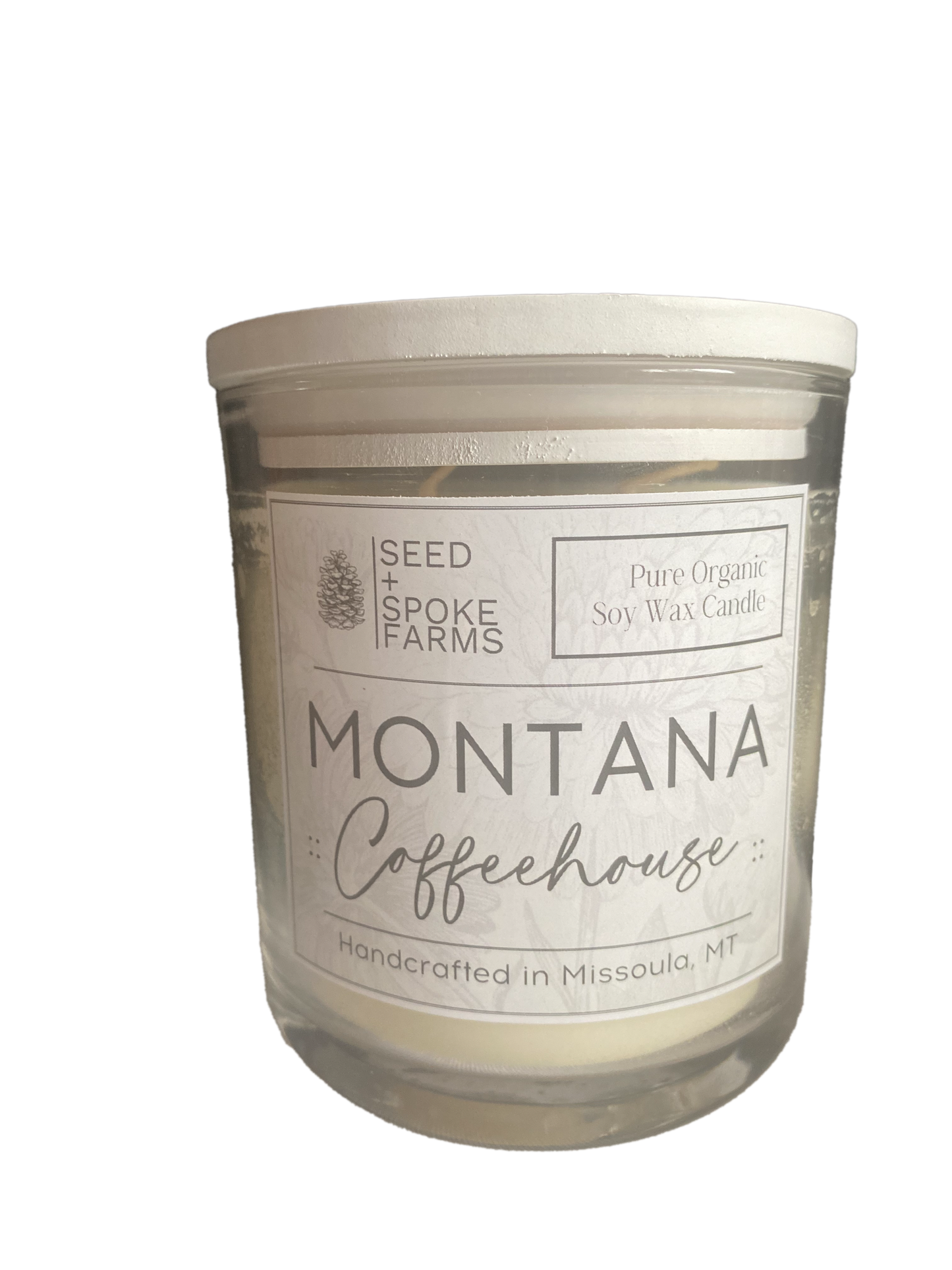 Montana Coffeehouse - Rustic Round Dough Bowl Candle