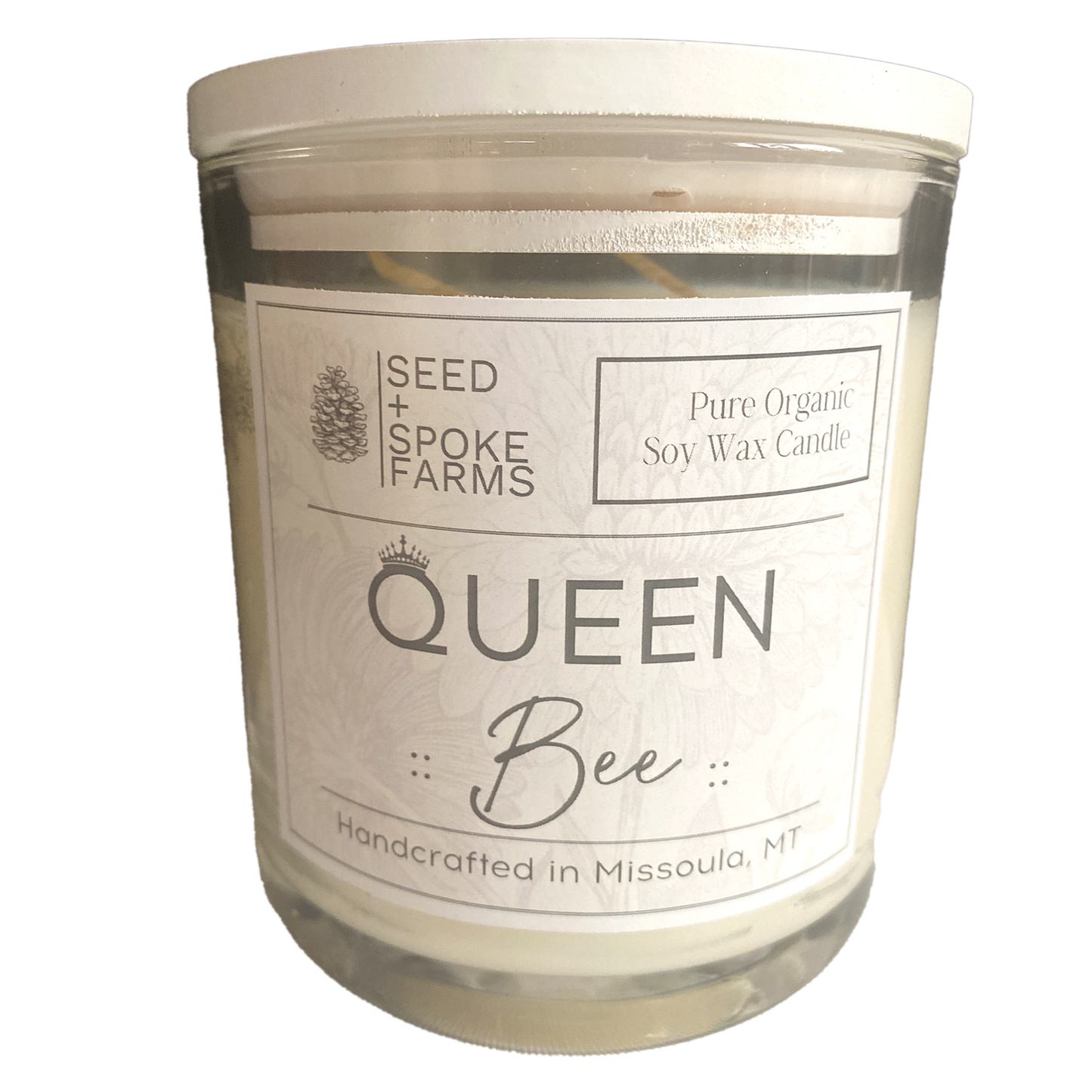 Queen Bee - Rustic White Dough Bowl Candle