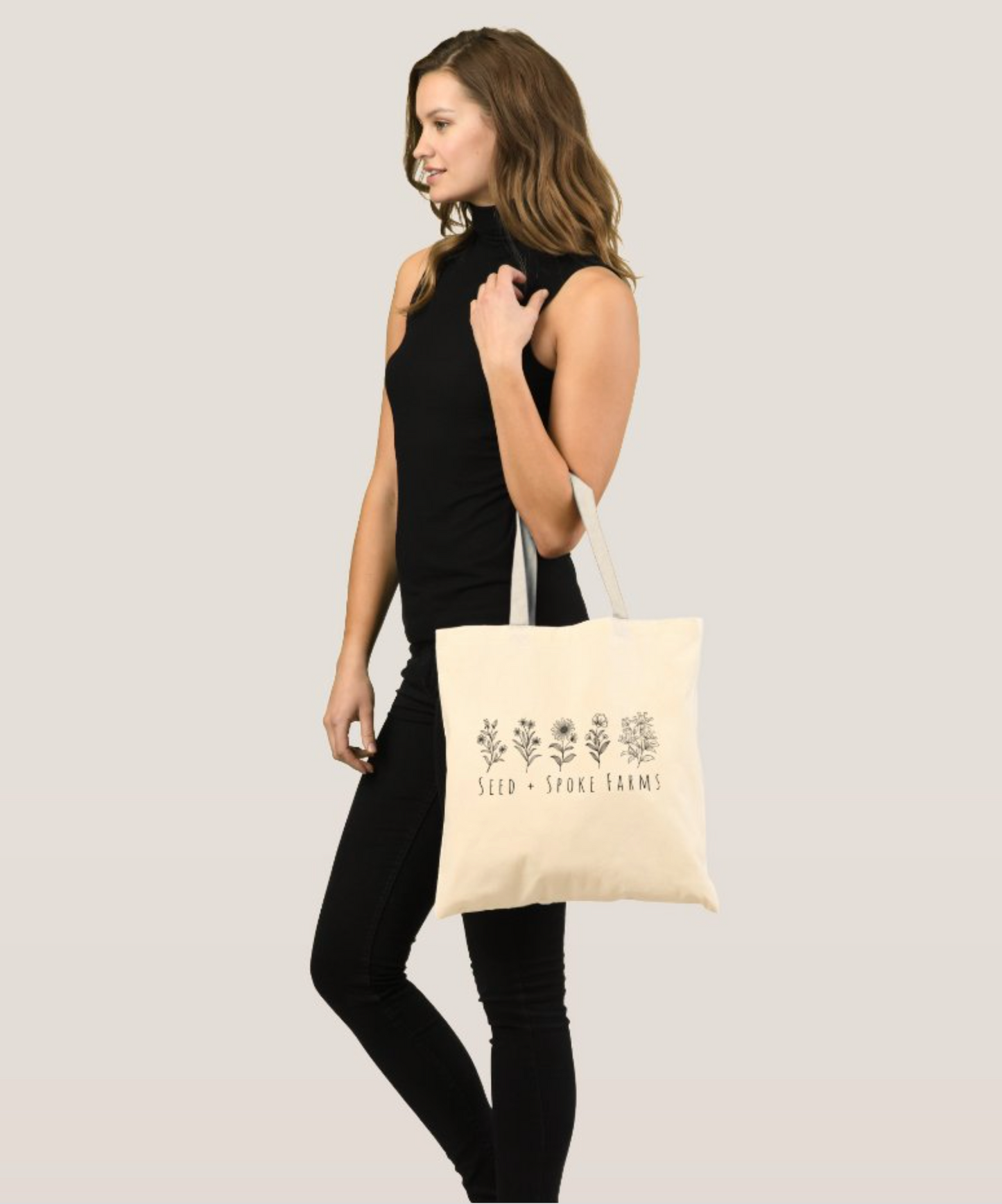 Seed + Spoke Canvas Tote Bag