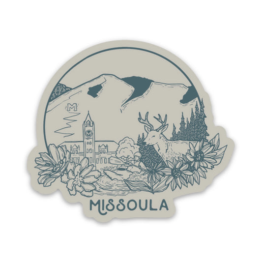 Missoula Circle Vinyl Sticker