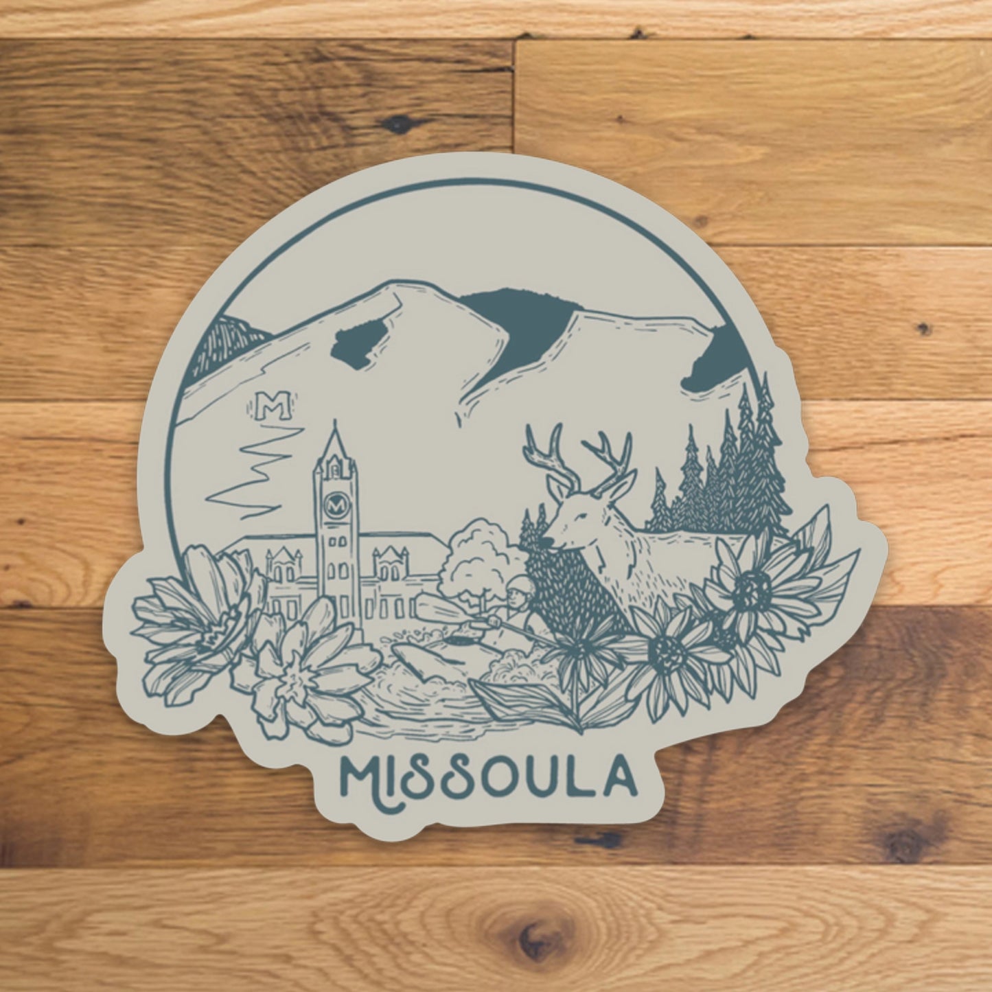 Missoula Circle Vinyl Sticker