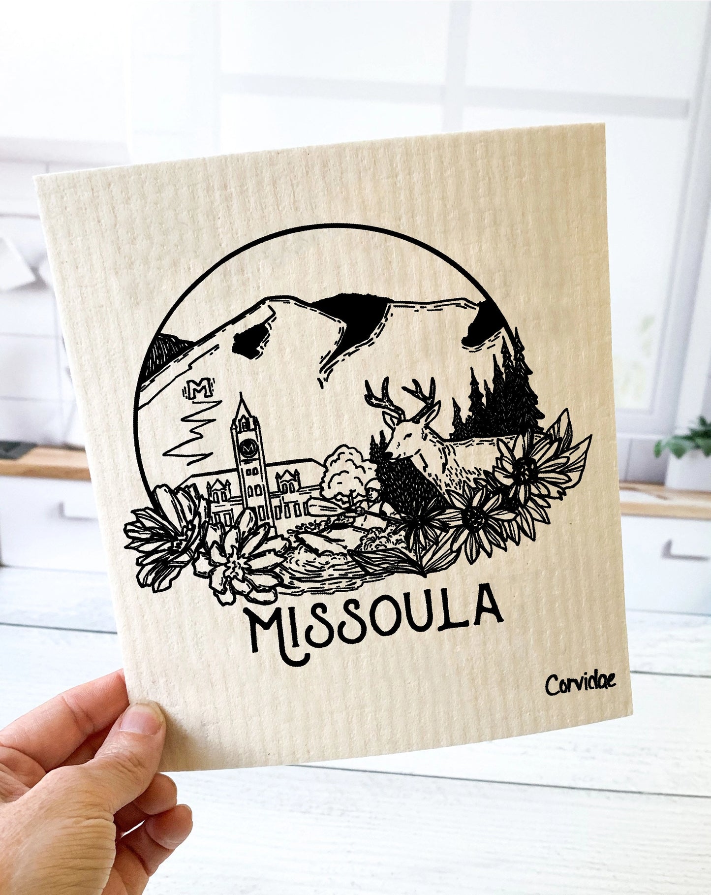 Missoula Montana Swedish Dishcloth