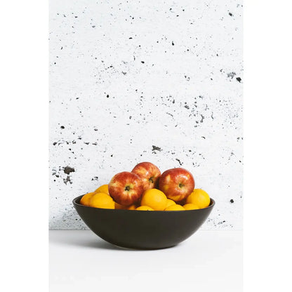 Gharyan Stoneware | Serving Bowl | Matte Black | 11.8"